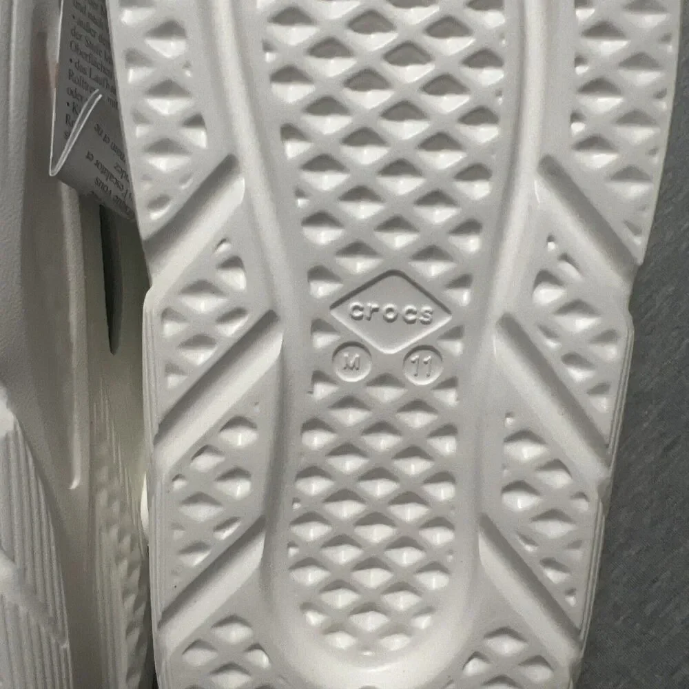 NWT Crocs Off Grid Clog - White Mens 11 Streetwear Comfort Shoes